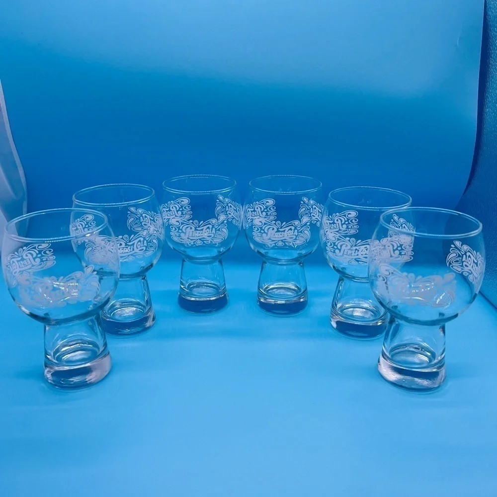 SET OF 6 PEPSI-COLA VINTAGE 70’S GLASSWARE